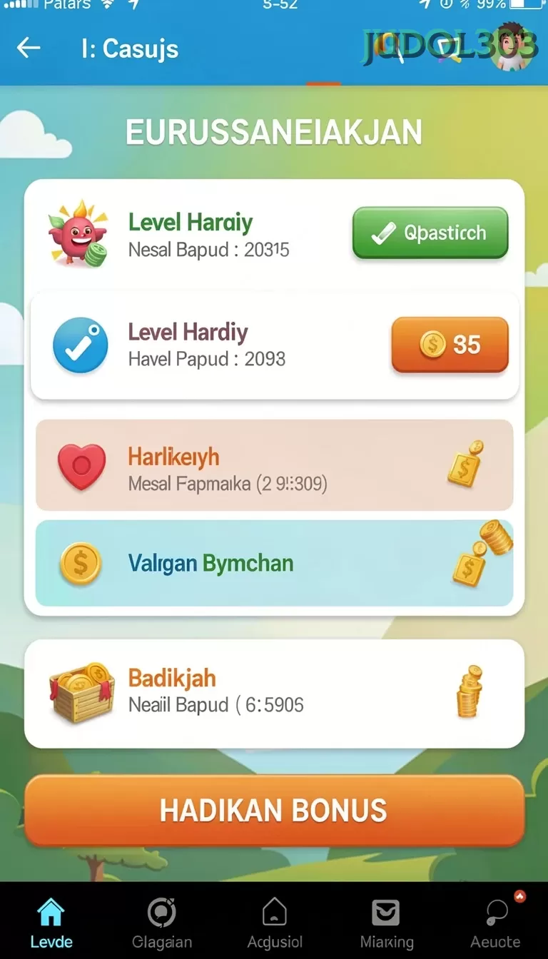 Cuplikan layar menu unduhan judol303 untuk perangkat Android